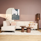 MijnSofa Floris | Divan Links + 2,5 zits | Beige | Velvet