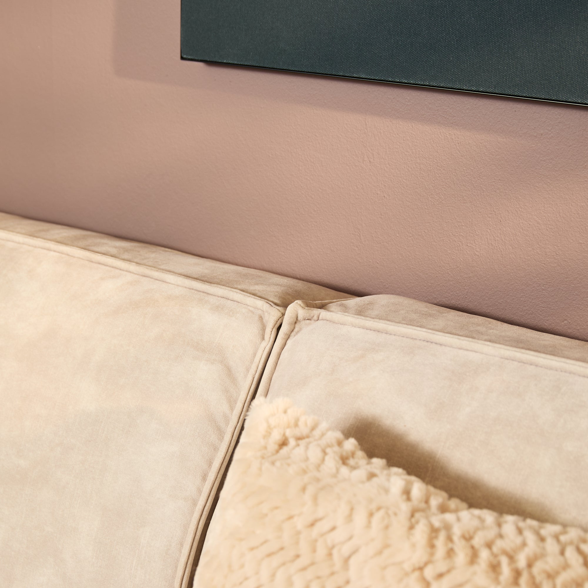 MijnSofa Floris | Divan Links + 2,5 zits | Beige | Velvet