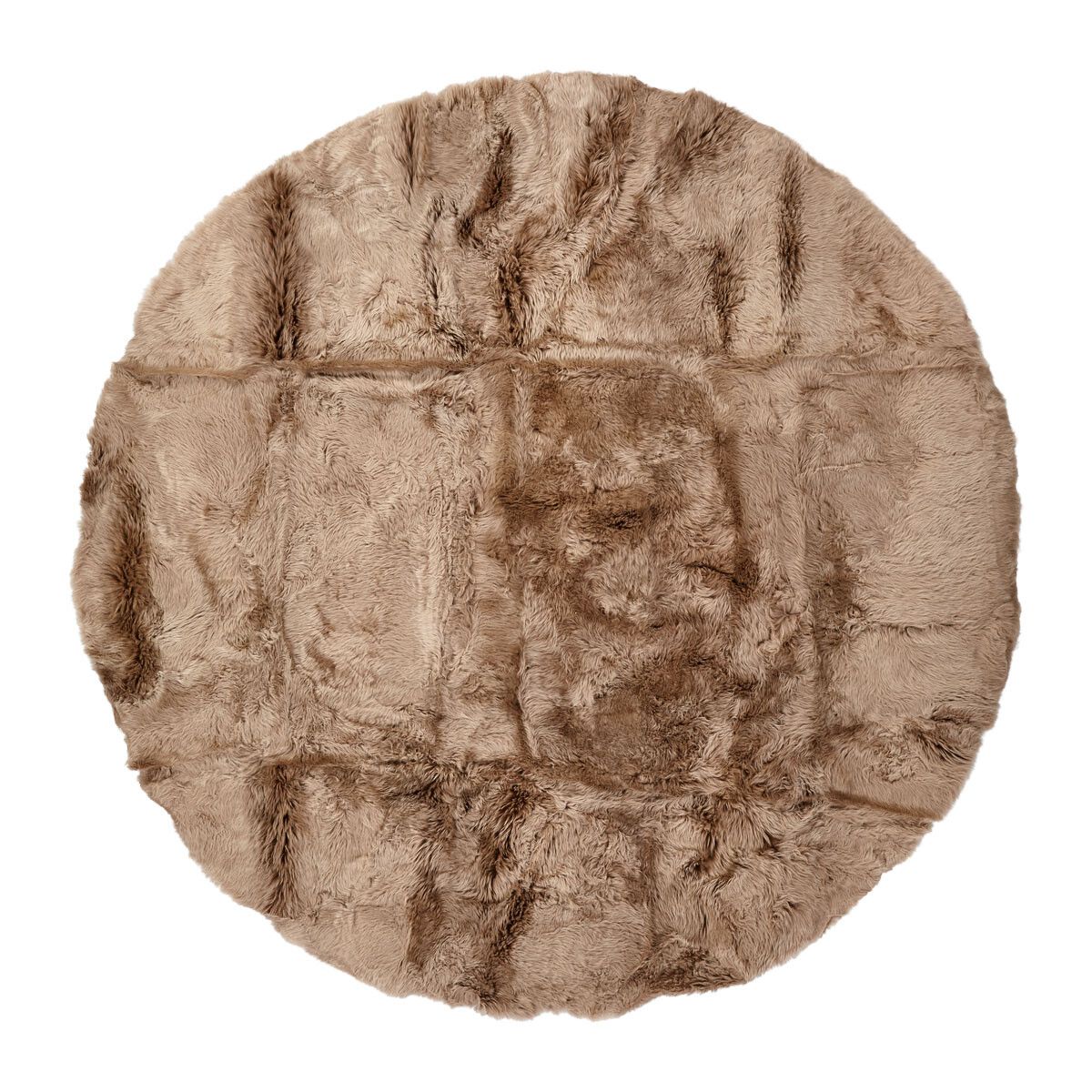 Langharig schapenvacht ontwerp tapijt | Ø140 cm