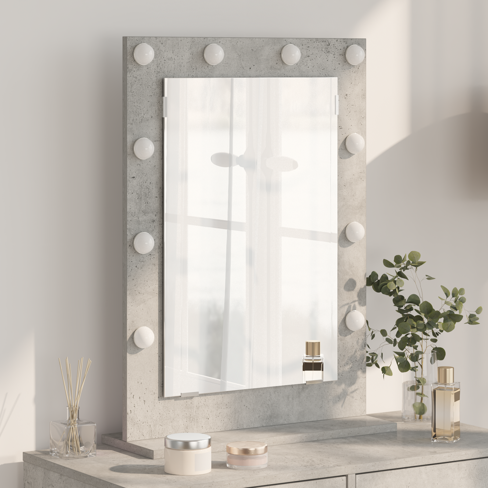 Schmink Spiegel Met Spiegel Artisan Eiken