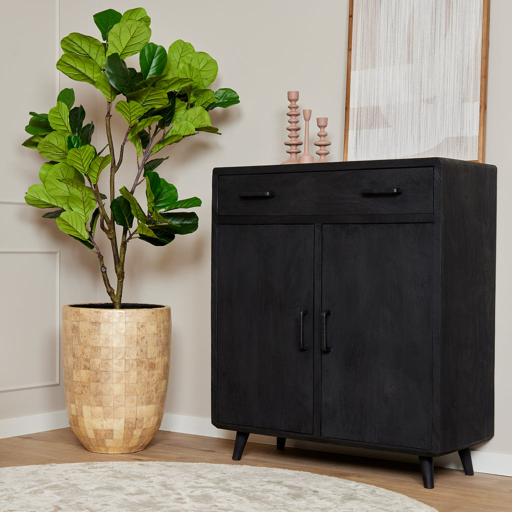 Kast Omaha Zwart | 100 cm