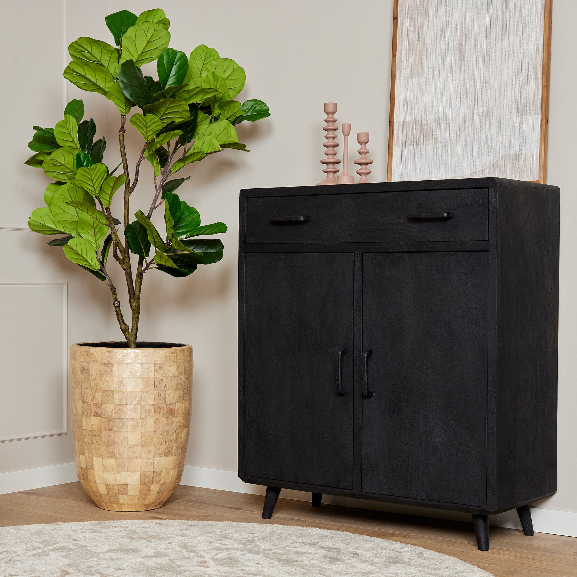 Kast Omaha Zwart | 100 cm