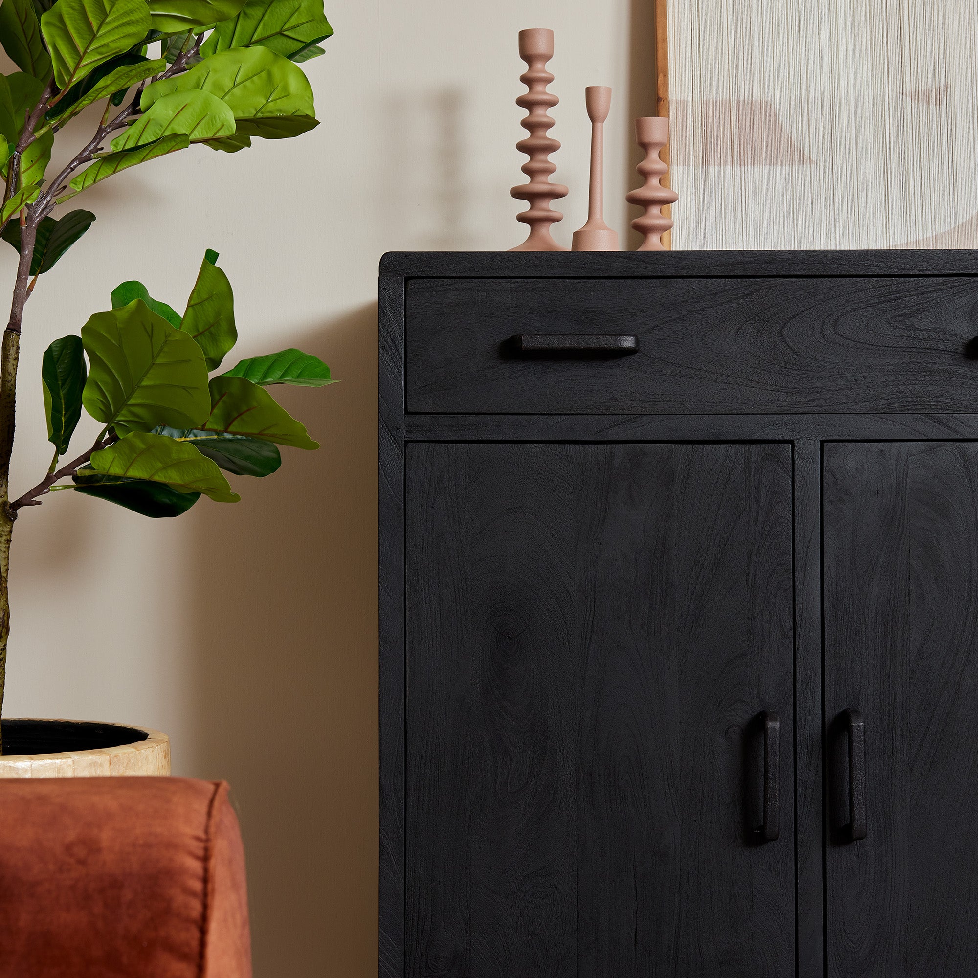 Kast Omaha Zwart | 100 cm