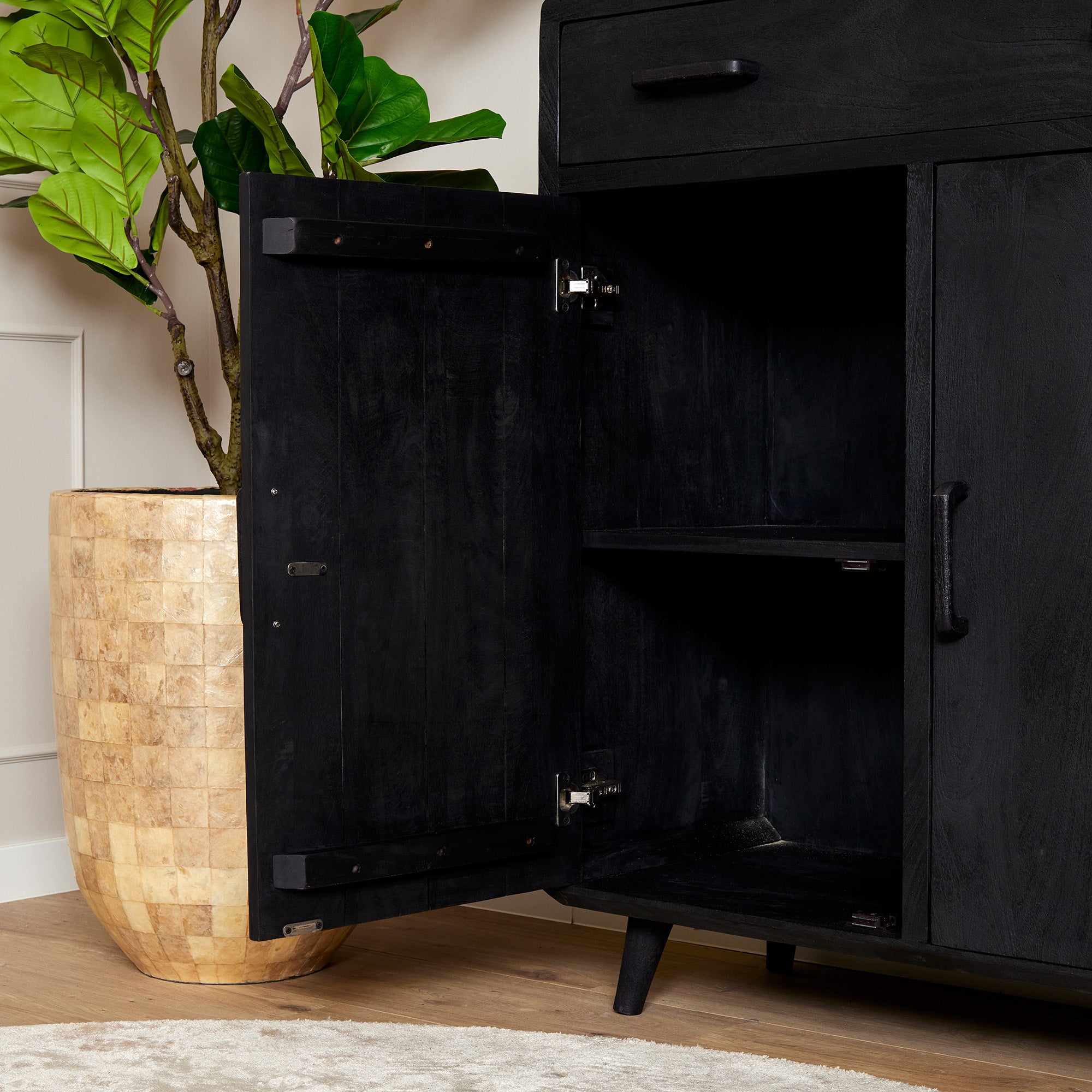 Kast Omaha Zwart | 100 cm