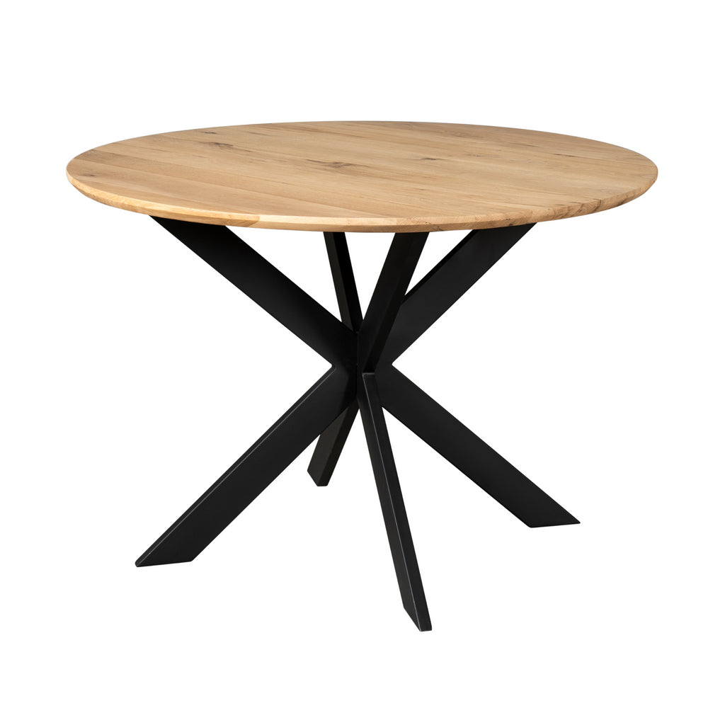 Eiken eettafel Ferris | Rond 110 cm | Naturel