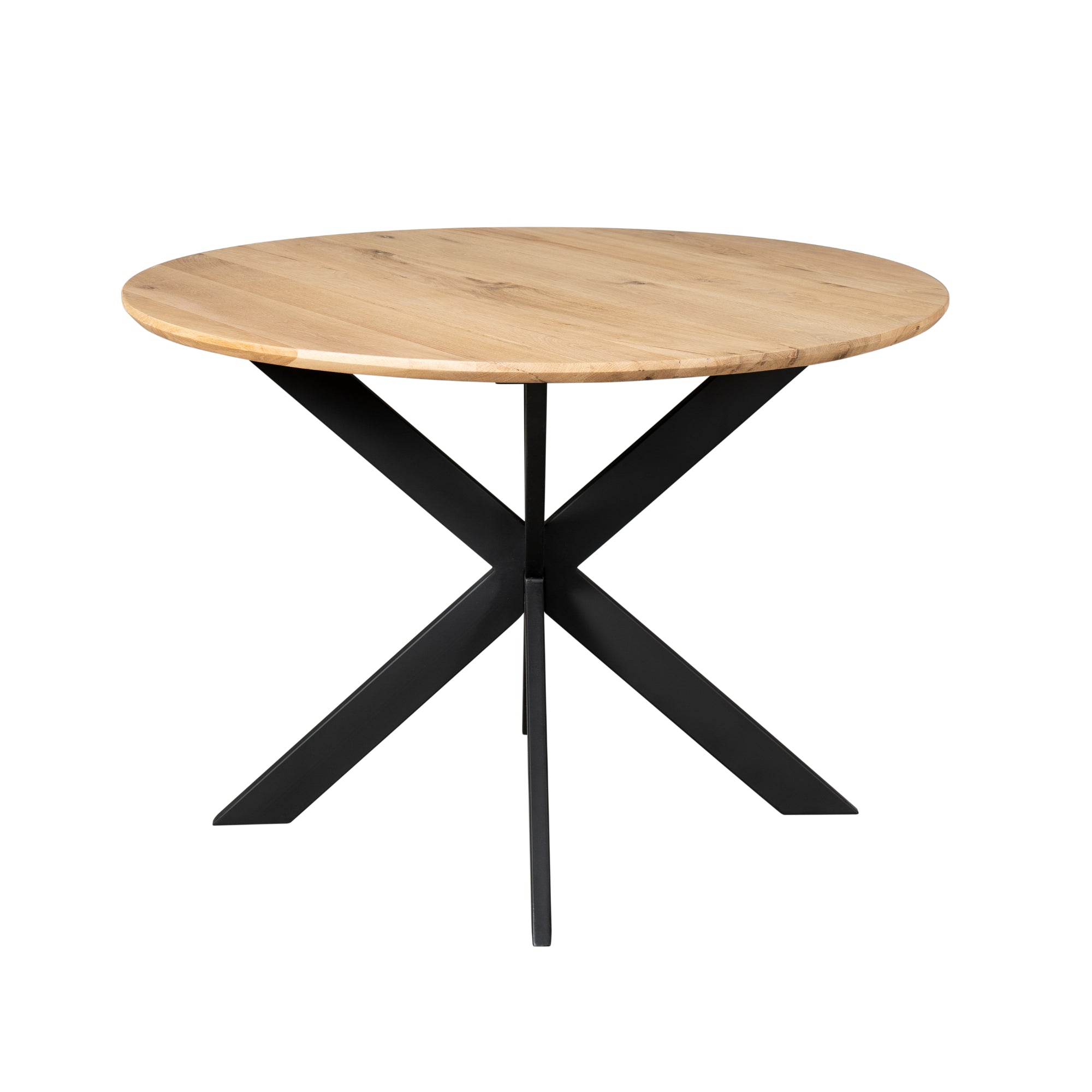 Eiken eettafel Ferris | Rond 110 cm | Naturel