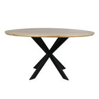 Eiken eettafel Ferris | Rond 110 cm | Naturel