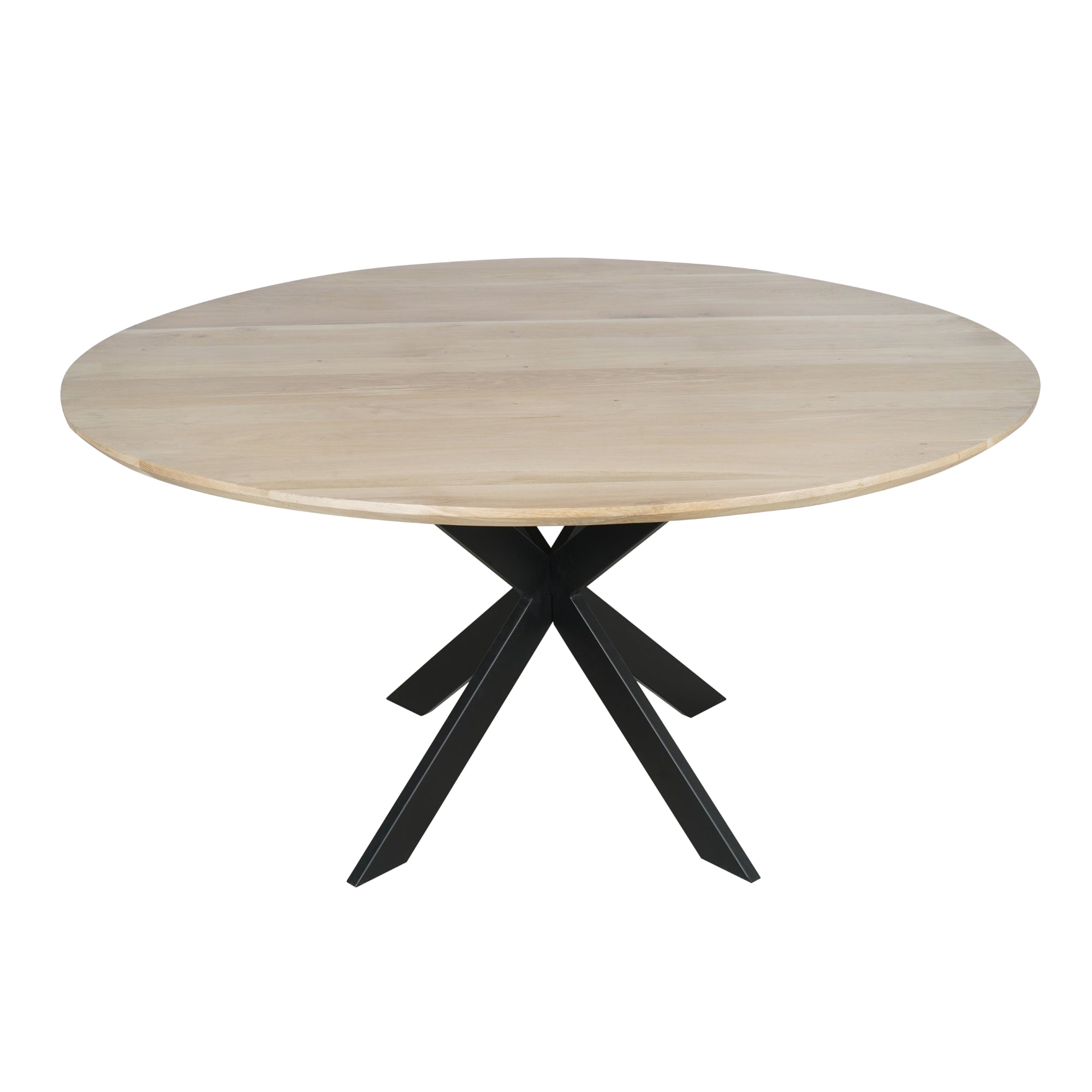 Eiken eettafel Ferris | Rond 110 cm | Naturel