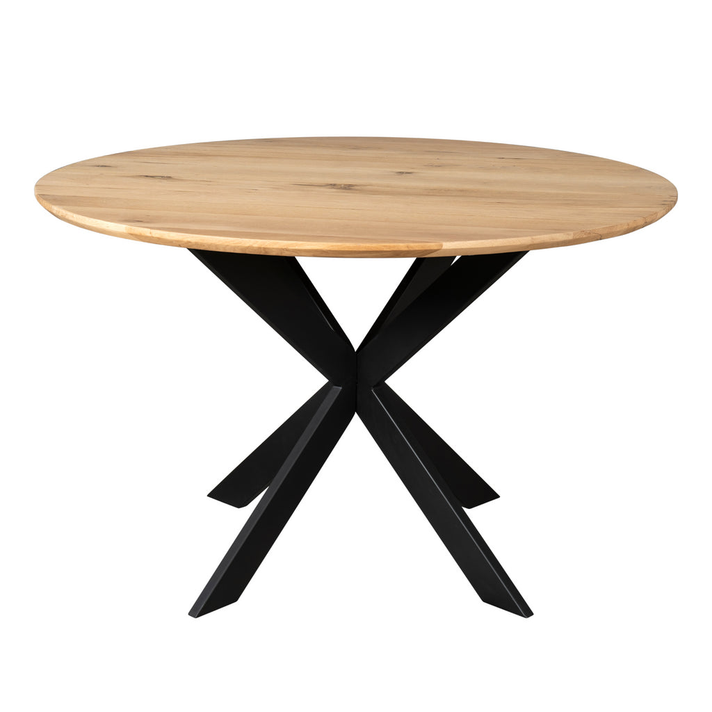 Eiken eettafel Ferris | Rond 130 cm | Naturel
