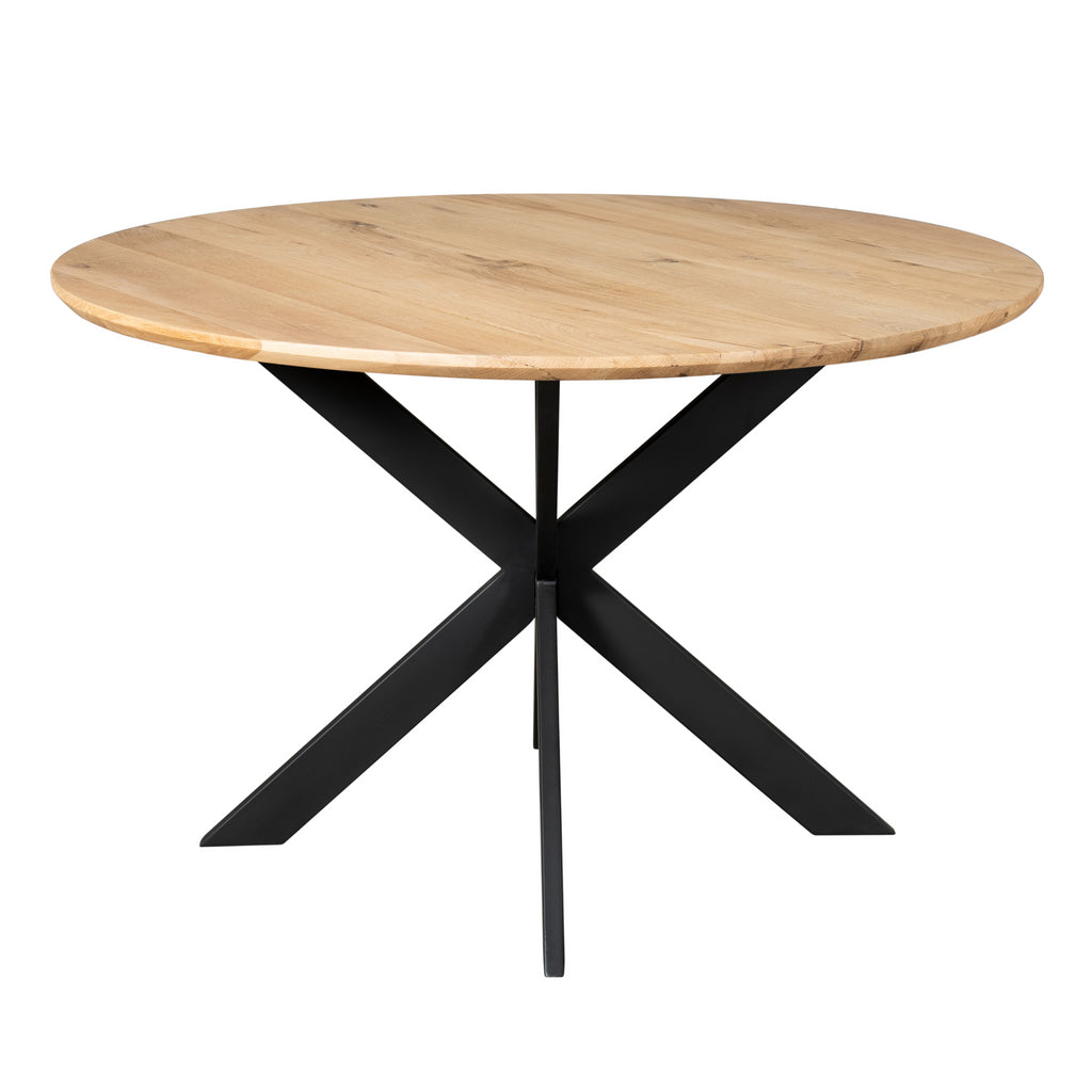 Eiken eettafel Ferris | Rond 130 cm | Naturel