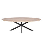 Eiken eettafel Ferris | Ovaal 210 cm | Naturel