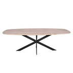 Eiken eettafel Ferris | Deens Ovaal 200 cm | Naturel