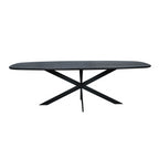 Eiken eettafel Ferris | Deens Ovaal 240 cm | Zwart