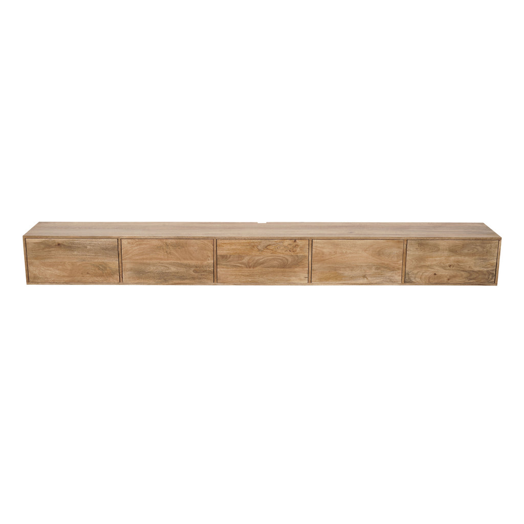 Zwevend tv-meubel Vision Naturel | 280 cm