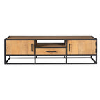 Tv-meubel Denver | Mangohout en staal | 180 cm