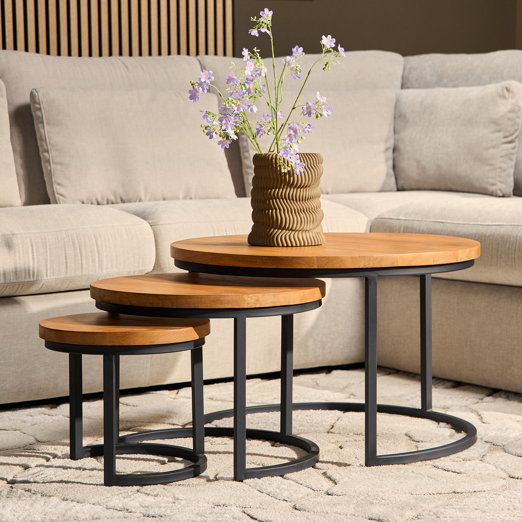 Salontafel Denver | Set van 3 | Rond