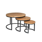 Salontafel Denver | Set van 3 | Rond