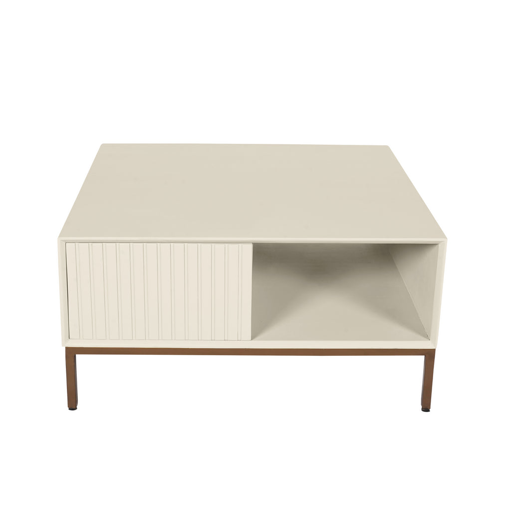 Salontafel Madison Zand | 80 cm | Vierkant