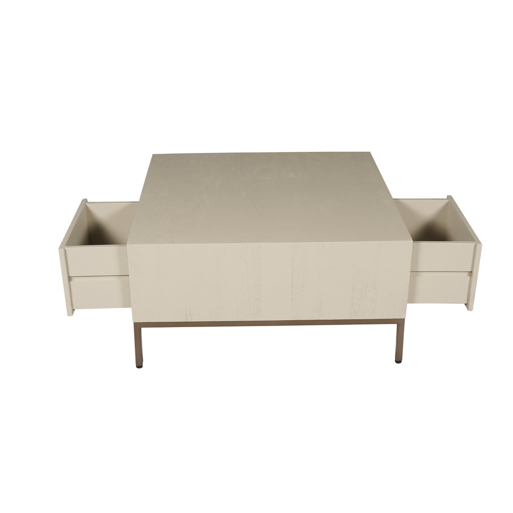 Salontafel Madison Zand | 80 cm | Vierkant