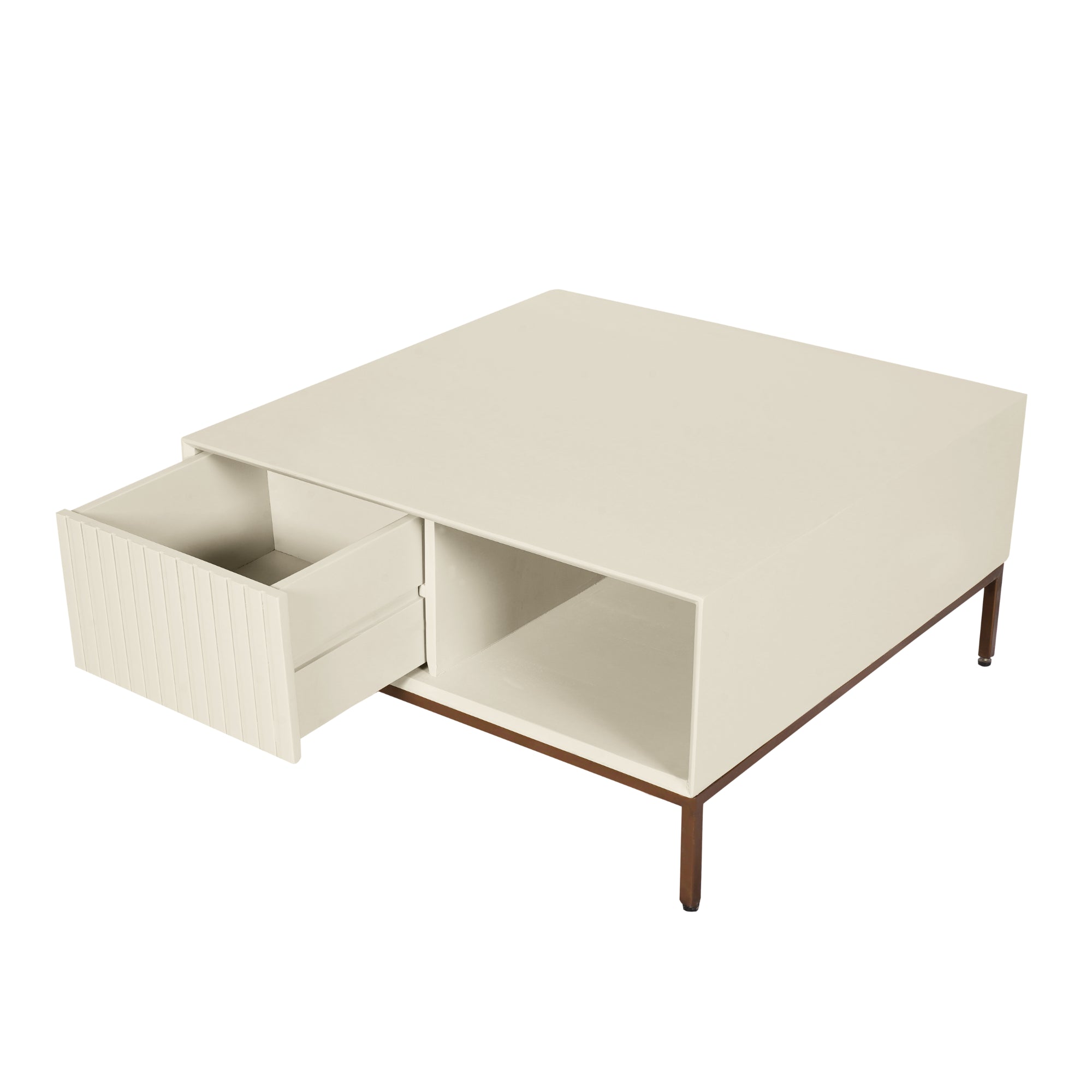 Salontafel Madison Zand | 80 cm | Vierkant