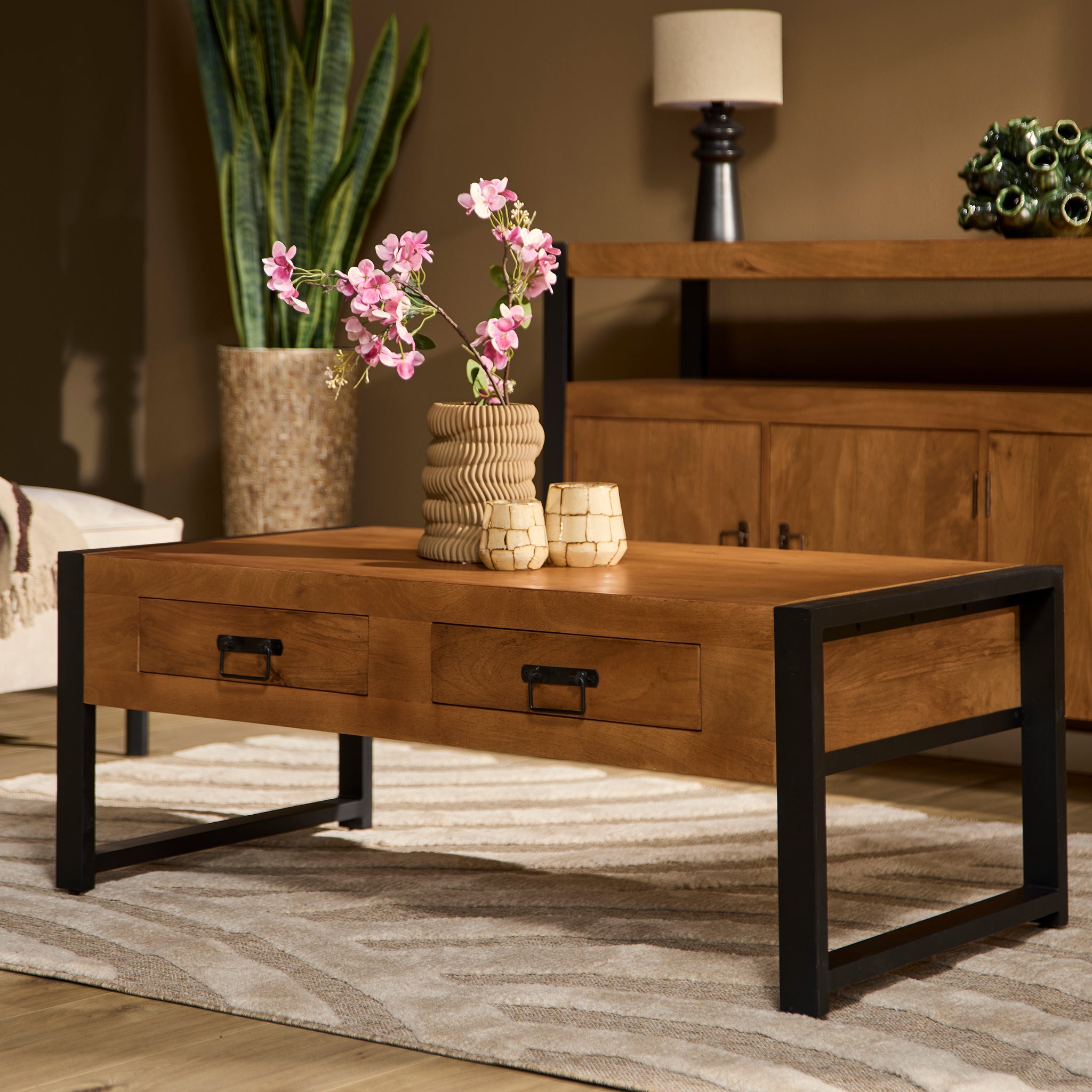 Salontafel Boaz met 2 lades | 120 cm