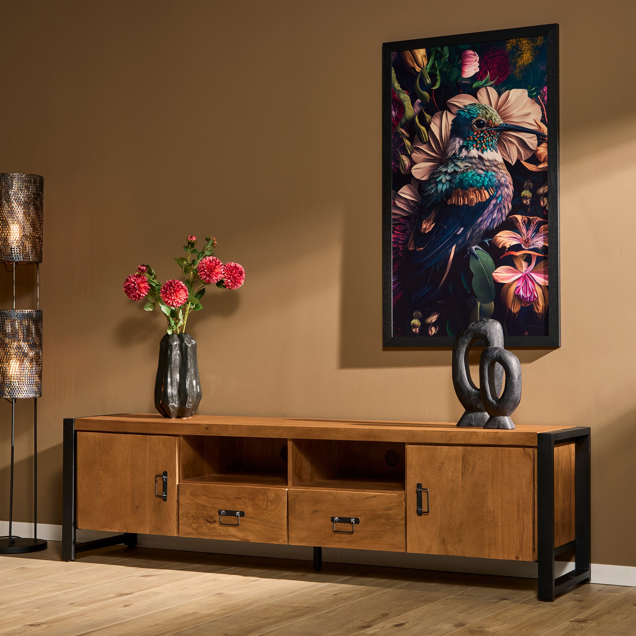 Tv-meubel Boaz 200 cm | Twee deuren en twee lades