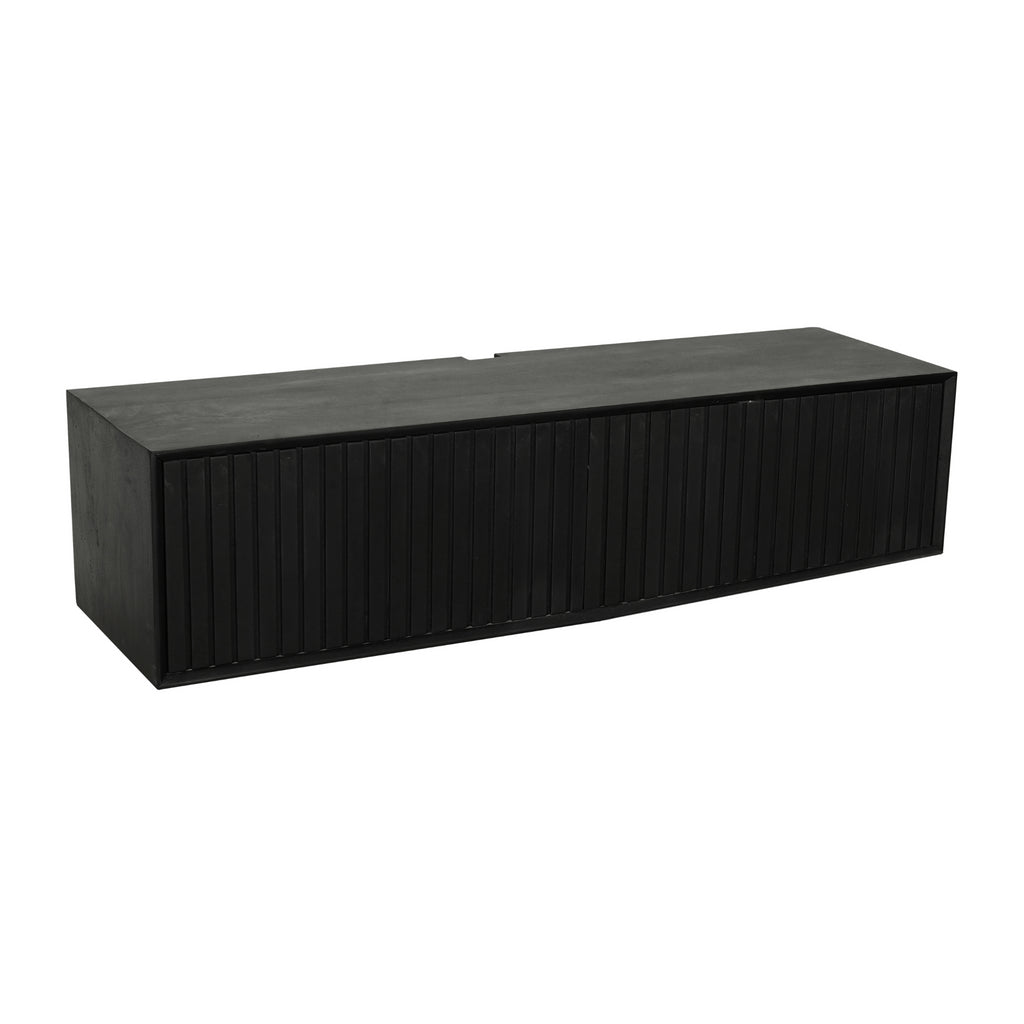 Zwevend tv-meubel Madison Zwart | 120 cm