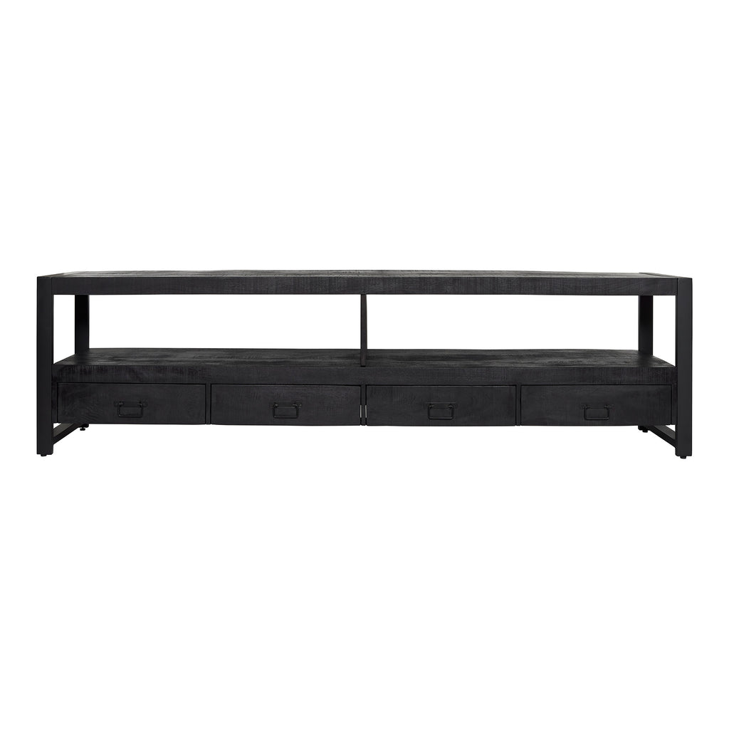 Tv-meubel Boaz Zwart | 220 cm