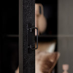 Vitrinekast Boaz Zwart | 115 cm