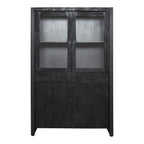Vitrinekast Boaz Zwart | 115 cm