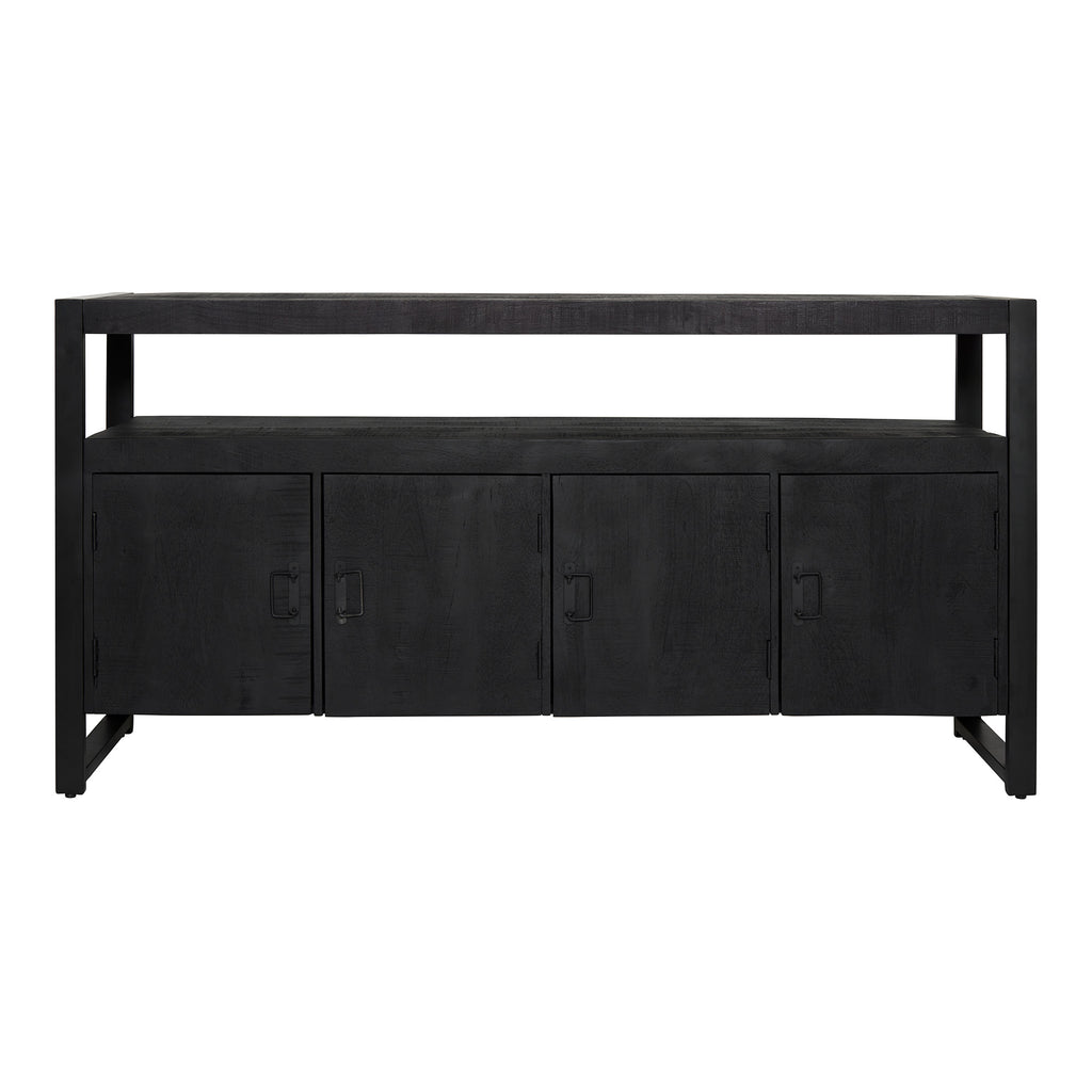 Dressoir Boaz Zwart | 175 cm