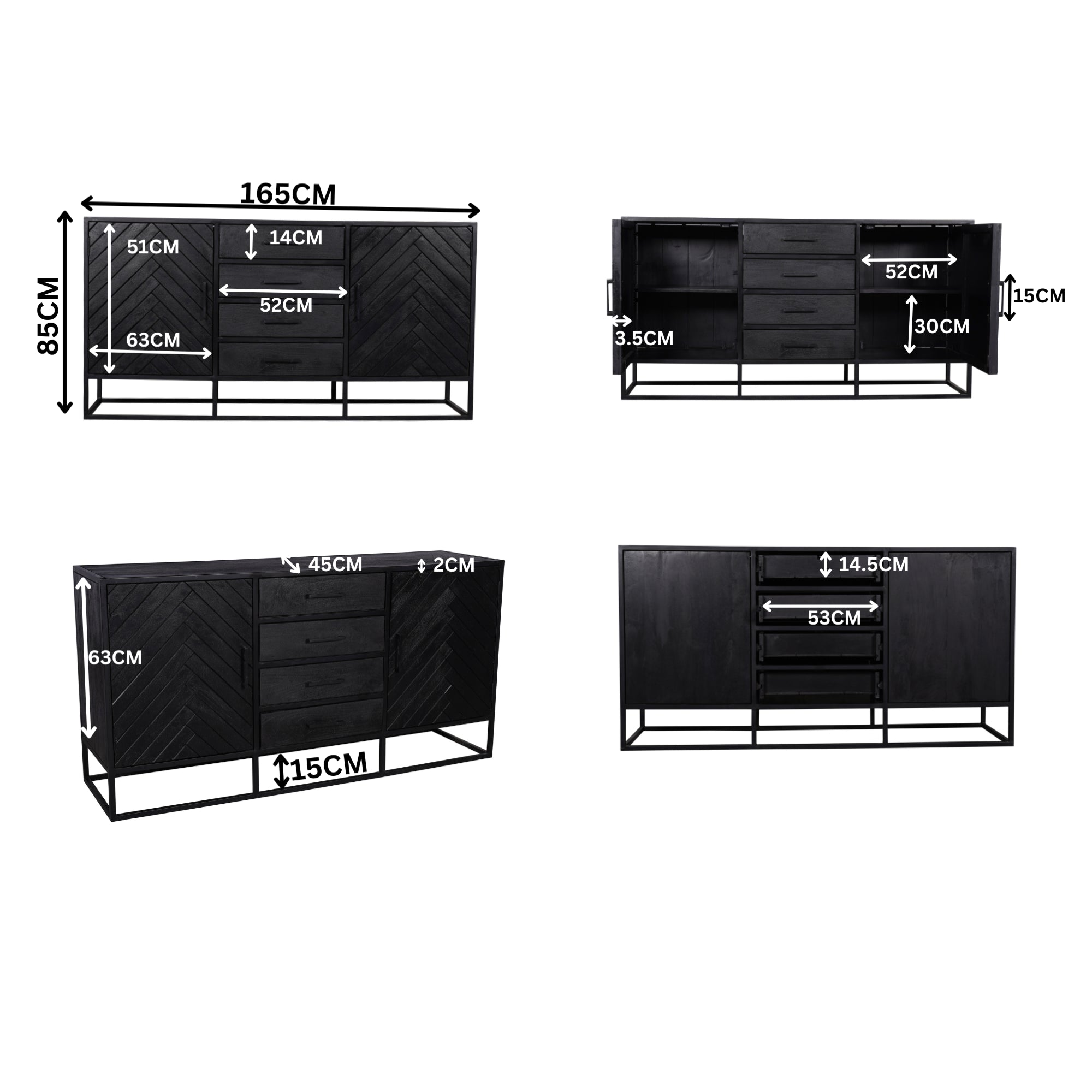 Dressoir New York | 165 cm