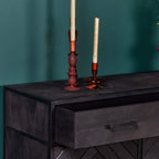Kast New York | Mangohout en staal | 100 cm