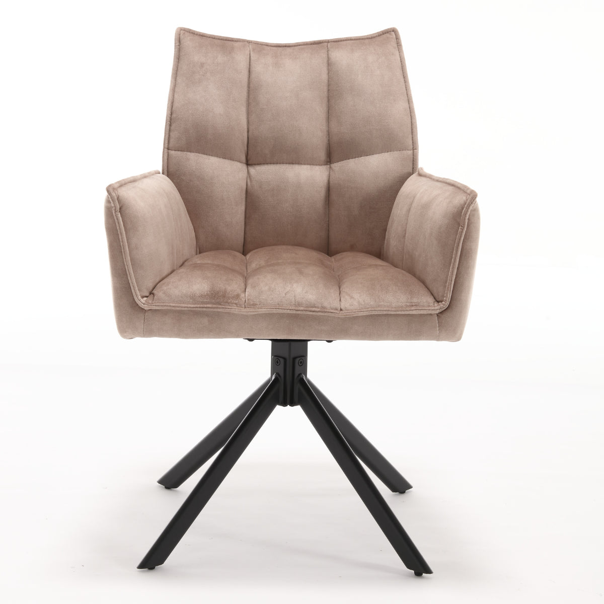 Eetkamerstoel Dani | Velvet Beige (set van 2)