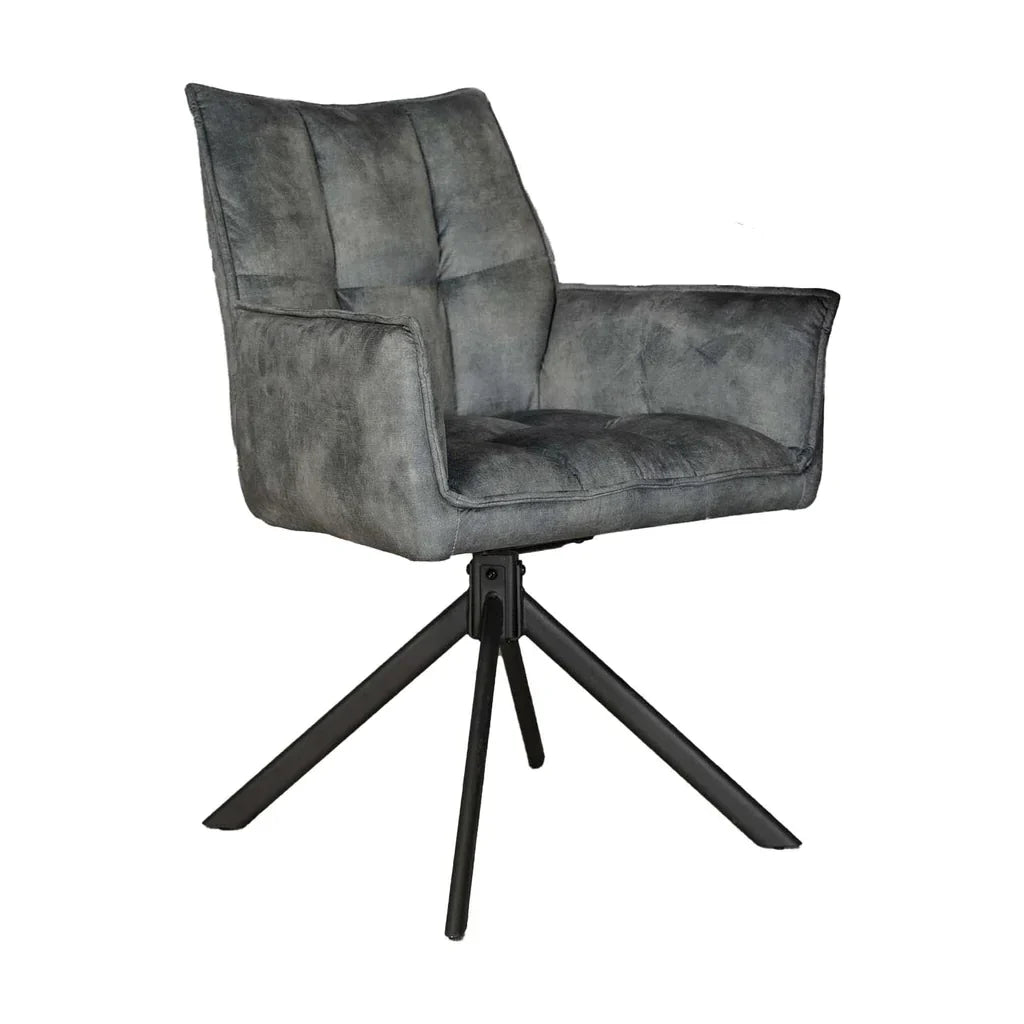 Eetkamerstoel Dani | Velvet Lichtblauw (set van 2)