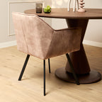 Eetkamerstoel Emma | Velvet Taupe (set van 2)