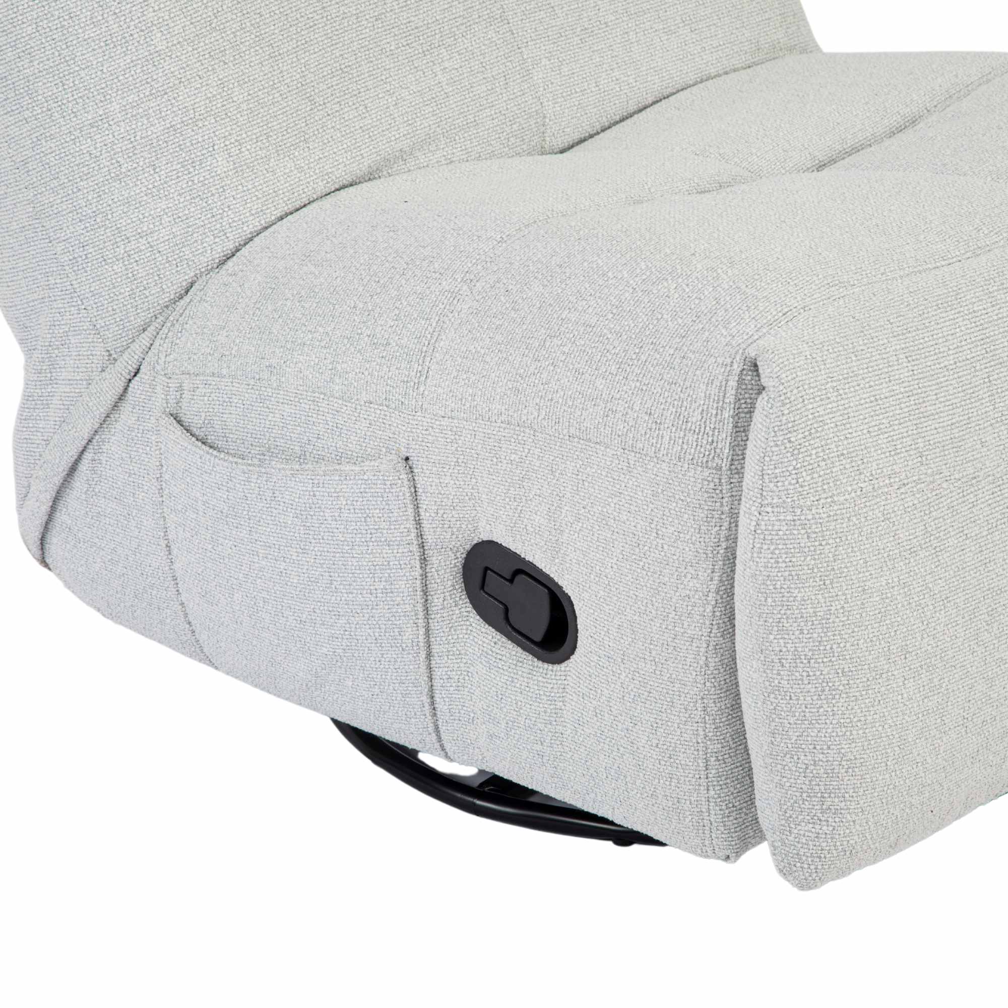 Ligfauteuil Lazy | Lichtgrijs