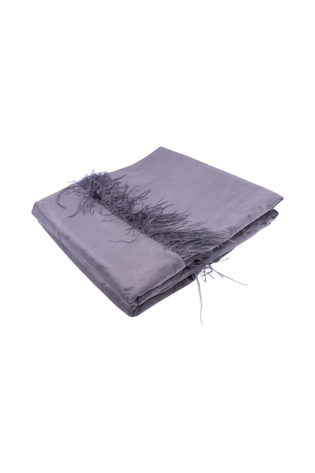 Palmira 2-piece graphite cushion and blanket set