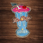 Metalen Lichtbord - Be-Bops Diner- LED verlichting