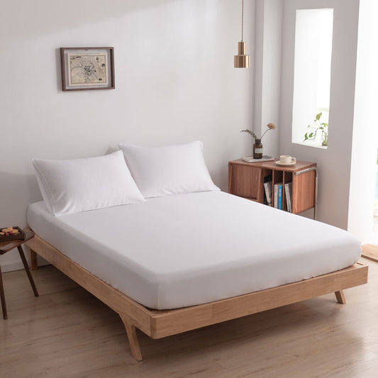 Hoeslaken (Topdekmatras) - Wit - Basic