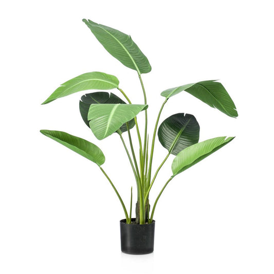 🌴 Strelitzia – 120 cm – In black pot – Artificial plant