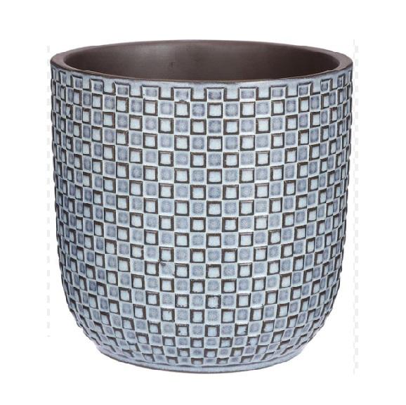 Mini Pot Relief Blue – D7 cm | Ceramic planter