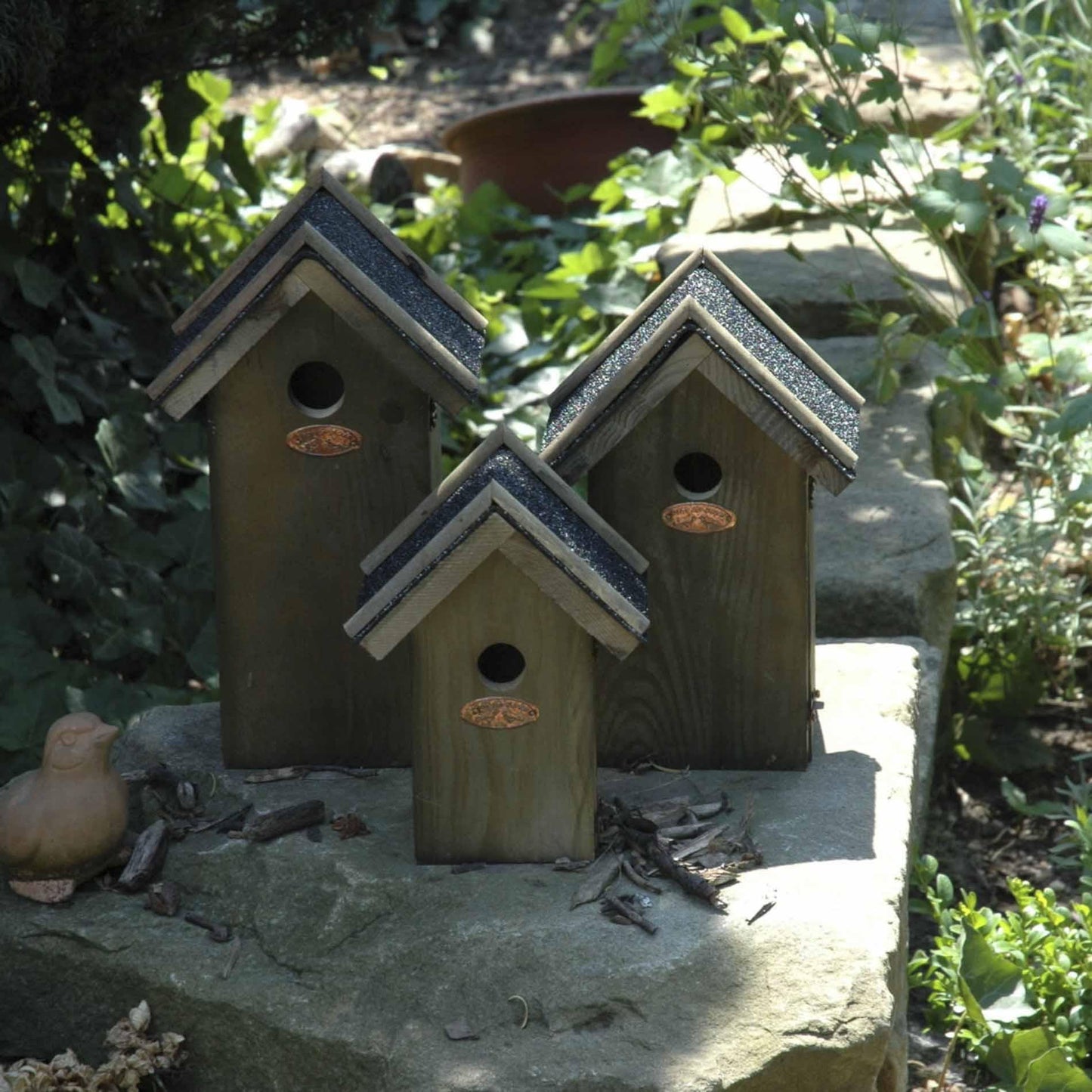 🐦 Blue Tit Birdhouse – Nesting Box – Bitumen Roof